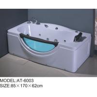 China 6 adjustable feet bubble jet bathtub White color , free standing air bathtubs excellent penetrability factory