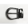 China Pin Belt Buckle With Loop Keeper Set Style Zinc Alloy Shiny Gunmetal 35mm For Men Durable Casual Leather Belts factory