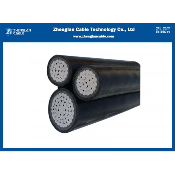 Quality Self Supporting System Overhead Insulated Cable Aluminum Conductor XLPE Insulated 2, 3, 4, 5core Aerial bundled cable for sale