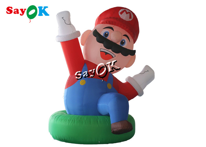 China 4m 13ft Giant Oxford Inflatable Super Mario For Festival Decoration factory