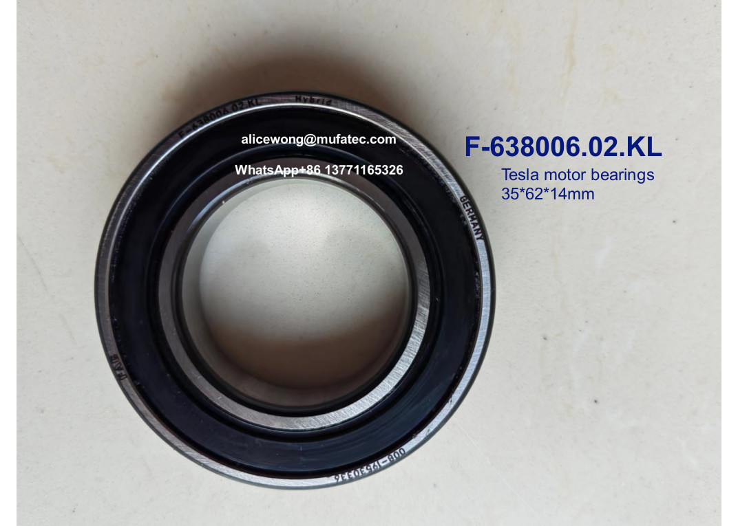 China F-638006.02.KL F-638006 02 BB1-3793 hybrid ceramic ball bearings auto bearing for Tesla motor bearings 35*62*14mm factory