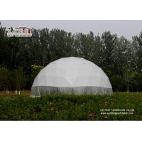 china Dia 30m Transparent PVC Geodesic Dome Tents Steel Frame For Outdoor Exhibition