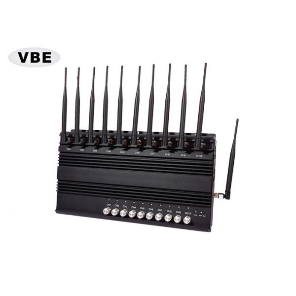 Quality Black Shell Wifi Signal Jammer 33dBm Average Output Power Signal Synchronization System for sale