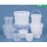 China lightweight White Plastic Toy Buckets With Lid For Toy Organization Solutions factory