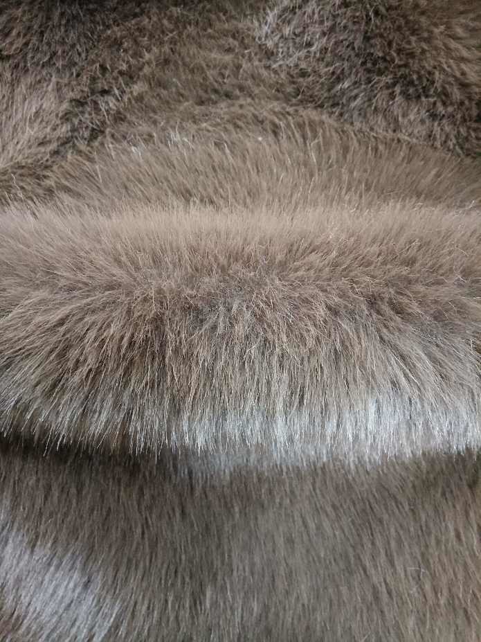 China Coffee colored imitation fox fur is thick, solid, and soft factory