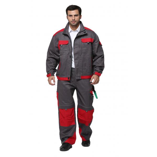 Quality Fashion Industrial Work Uniforms / Safety Work Clothes With Multi Storage Pockets for sale