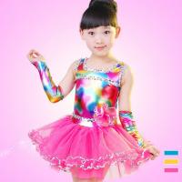 china colorful girls princess veil fleabane dress fashion children's performance stage costumes