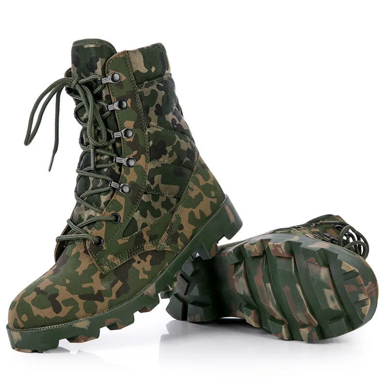China 8 Inch 9 Inch Custom Military Boots Black Wear-Resistant Wicking Tactical Hiking Boots factory