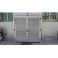 Quality Exterior Aluminium Louver Doors Tempered Glass With Ventilation for sale