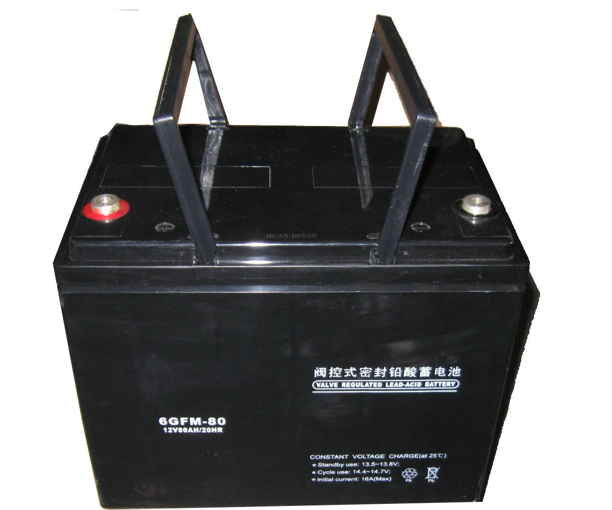 China Non Spillable 12V80AH Industrial Lead Acid Battery , VRLA Lead Acid Battery Anti Corrosion factory