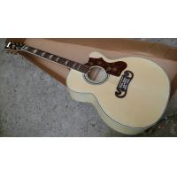 China J200 single cut acoustic guitar SJ200N electric acoustic Guitar single cutaway Acoustic black hard shell for sale