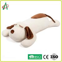 China Soft Spandex Plush Toys Pillows Dog Shaped Pillow In 17.5 X 9 Inch Size factory