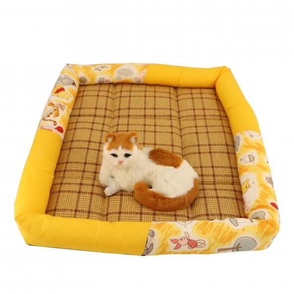 Quality 34 32 26 inch Comfortable Pet Bed couch Summer Rattan Mat Fabric 3D Structure for sale