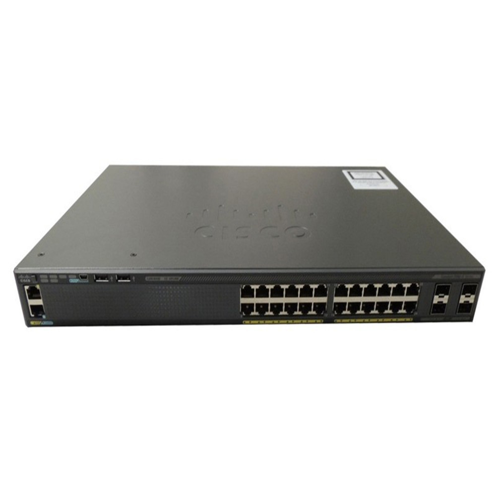 China LAN Base 24 Port Poe Network Switch Cisco Ws-C2960X-24ts-Ll Switch 2960X 370W factory