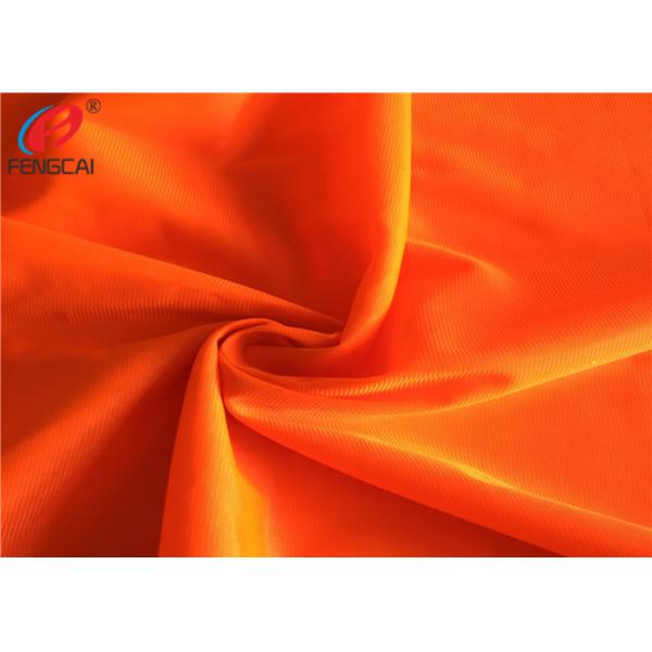 Quality Uniform Workwear Fluorescent Material Fabric Warp Knitting EN20471 Anti Pilling for sale
