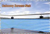 China Blue/White Balcony Net Balcony Screen Privacy Protection Screen Net factory