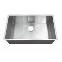 China 16 Gauge Stainless Steel Single Basin Undermount Kitchen Sink Rectangular Shape factory
