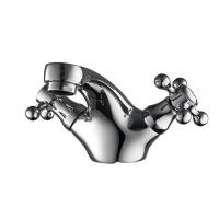 Quality Two-handle Monobloc Chrome Brass Contemporary Basin Mixer T8063AW for sale