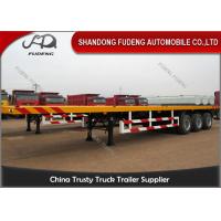 China 40ft flatbed semi trailer for transporting container 50 ton capacity for sale