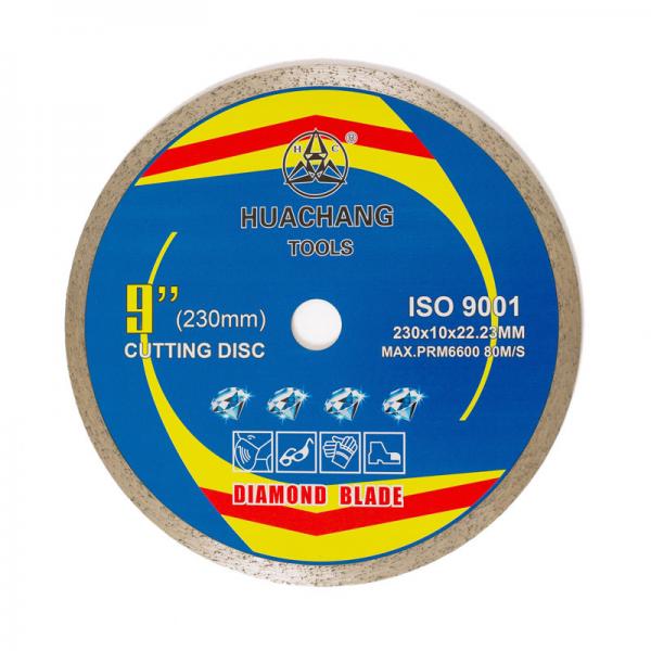 Quality 230x22.23mm diamond blade wet saw tile cutter 9 inch diamond blade for porcelain for sale