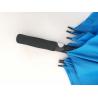 China Standard Size Blue Promotional Golf Umbrellas , Golf Style Umbrella Black EVA Handle factory