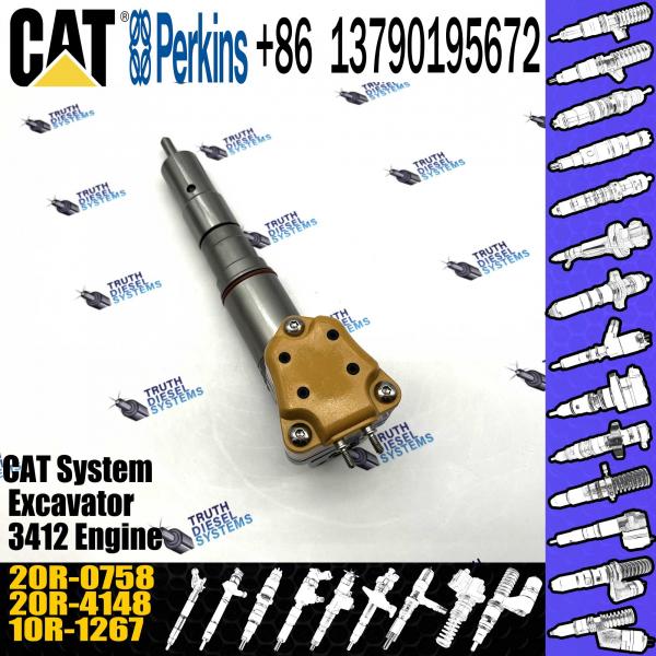 Quality Diesel fuel injector Engine Parts Common Rail Inyector 1747526 174-7526 20R-0758 For CAT Caterpillar 3412E Engine Truck for sale