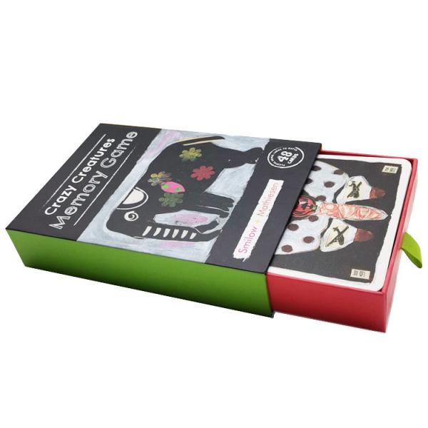 Quality Full colors 63x88mm Educational Flash Cards box design for sale