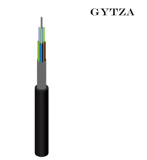 Quality GYTZA Outdoor Multimode Fiber Optic Cable , Dielectric Armored Fiber Optic Cable for sale