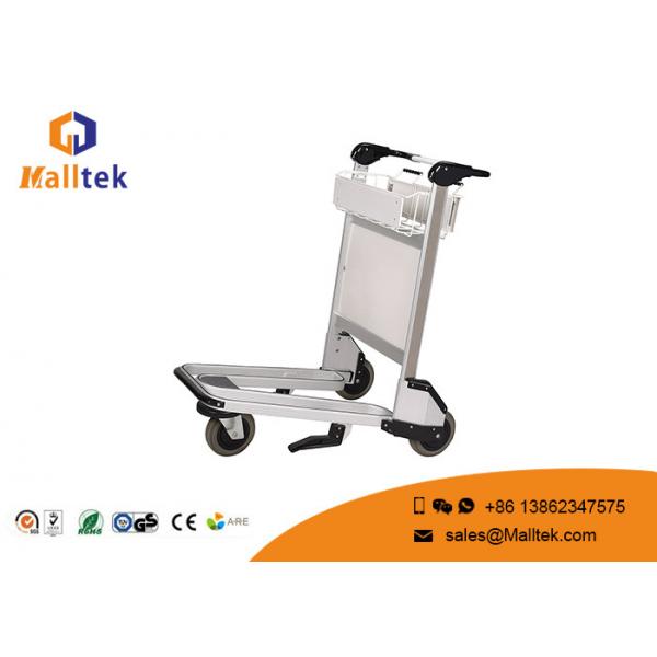 Quality Three Wheels Portable Luggage Trolley Aluminum Alloy Safety Operation for sale