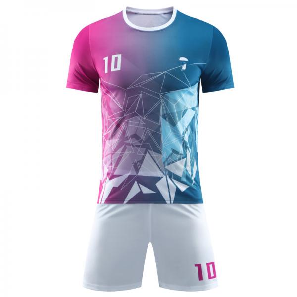 Quality Durable V Neck Football Team Uniforms , Multiscene Reversible Soccer Jersey for sale