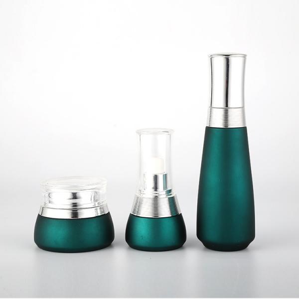 Quality Elegant 100ml 120ml Glass Cosmetic Cream Bottle Skincare Packaging Various for sale