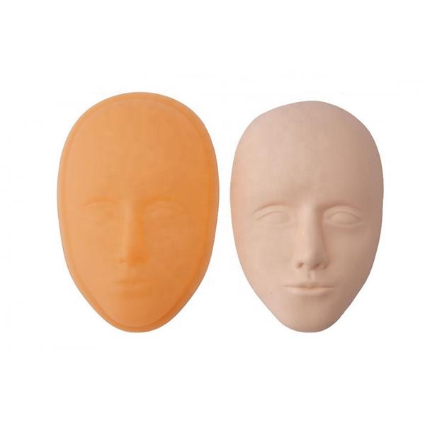 Quality Yellow Soft Silicone Gel Face Practice Skin Plastic Hard Mold 3D Eyebrow Lip for sale