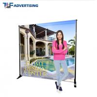 china 10x8 Ft Stand Trade Show Booth Backdrop Telescopic Adjustable Flat Straight