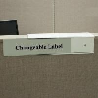 China Aluminium Cubicle Name Holder Office Name Plates Custom Size factory