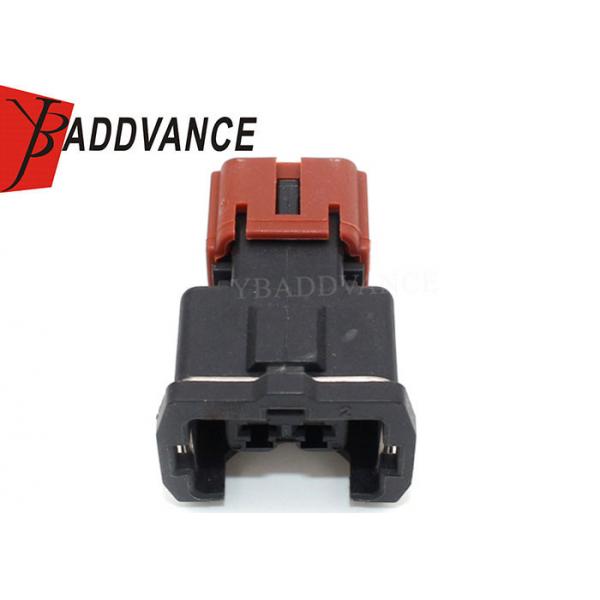 Quality Automotive Fuel Injector Connectors 2 Pin Female Gender With Orange Clip for sale