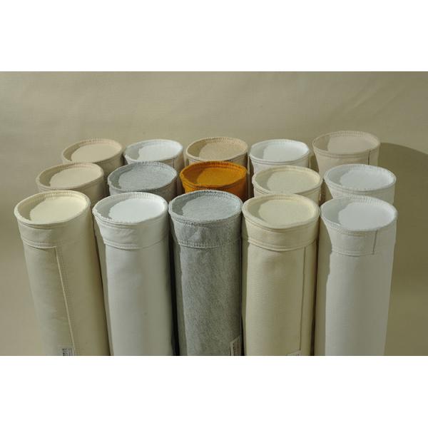 Quality High Strength Custom Polyester oil&water repellent and Anti-static Dust Collector Bags For Cement Mine Iron Food for sale