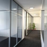 China Internal Glass Room Dividers Fire Rated Glass Partition For Home Office factory