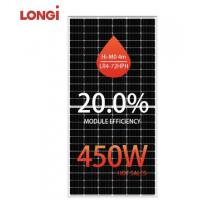 Quality Longi 166mm Miniature Solar Panels Wholesale Half Cell 450w Mono Facial LR4 for sale