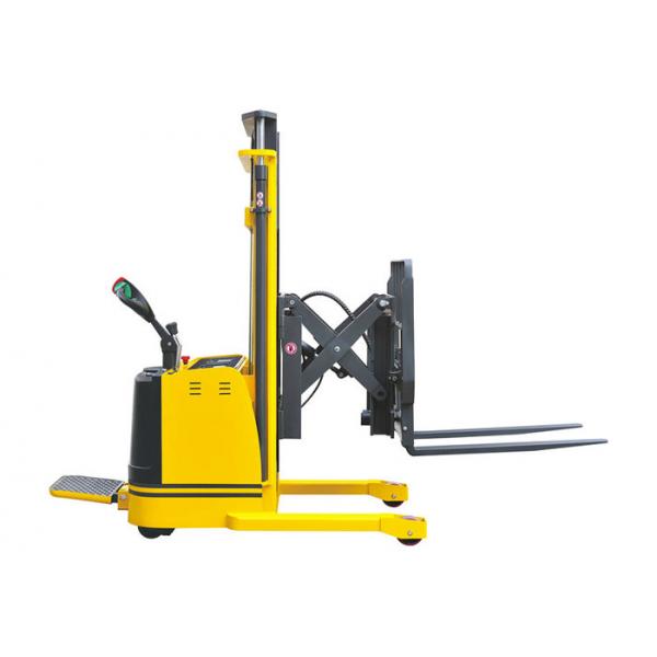 Quality 2000kg Electric Reach Warehouse Forklift Trucks Walking Type 500mm Reach Distance for sale