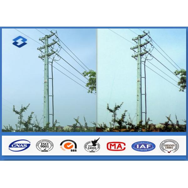 Quality Q345 Hot dip galvanized Electrical Power Pole with 16M ~ 20M Height 470 ~ 630 for sale