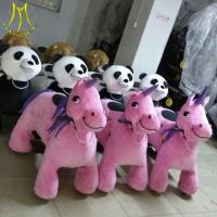 China Hansel  children lovely toy battery operated panda scooter ride with coin wholesale factory