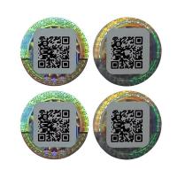 China OEM QR Code Label Removable Industry Security Auto Parts Label ROHS factory