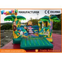 China Jungle Inflatable Air Jumping House Commercial Bouncy Castles Digital Printing factory