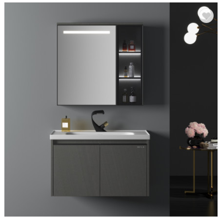 Quality Modern Bathroom Wash Basin Cabinet Wash Basin Cupboard With Mirror for sale