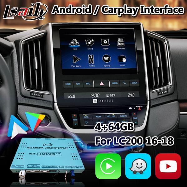 Quality Lsailt Android Video Interface Wireless Carplay For 2017 Toyota Land Cruiser LC200 VXR for sale