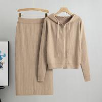 China Stay Cozy and Fashionable with Women s Sweaters in Top And Skirt Set Style Hot diamond cardigan jacket for women factory