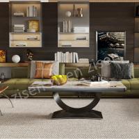 China Insert Ceramic Marble Fusion Coffee Table factory