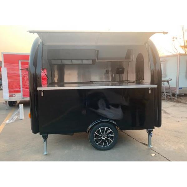 Quality Outdoor Burger Factory Catering Mobile Fast Food Trailer With Stainless Steel Kitchen for sale