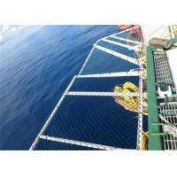 China Stainless Steel Helideck Safety Net , Heliport Perimeter Net 1.5m Width factory