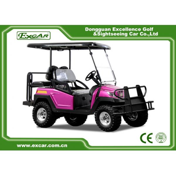 Quality CE Approved EXCAR 48V 3.7M Electric golf car Battery Powered 4 Seater buggy car for sale